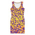 Ombre Leopard Bodycon Dress in Sunrise